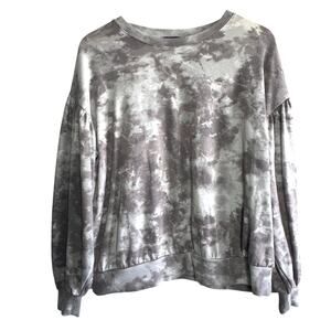 Simply Vera Tie Dye Gray Sweatshirt Large